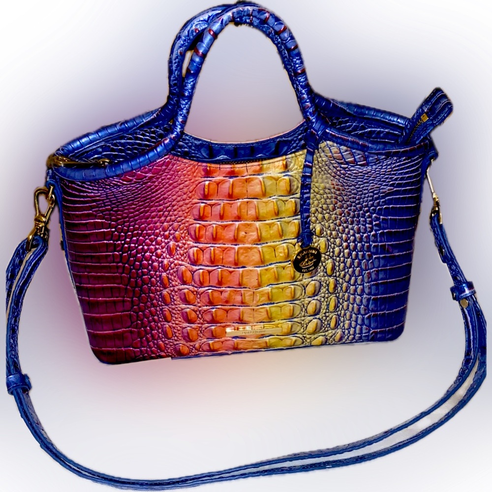 Multicolor Crocodile Embossed Women's Bag